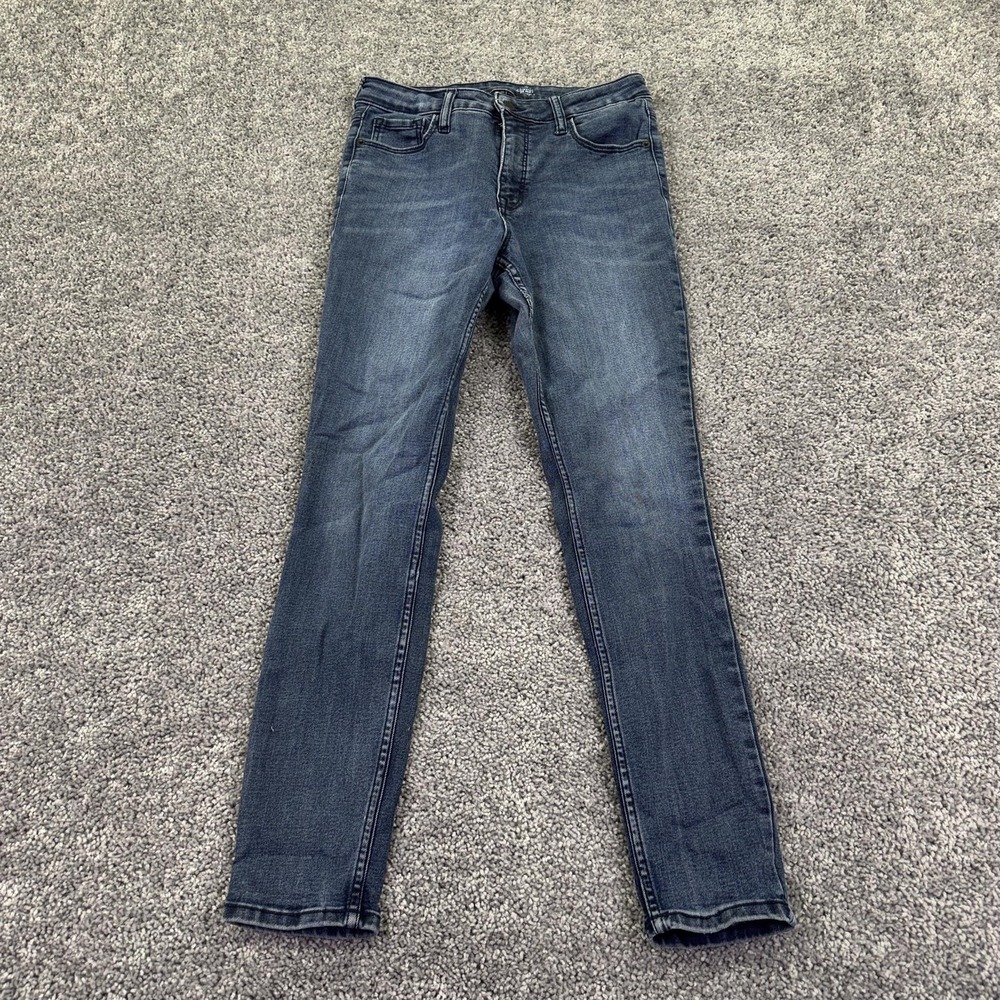 Old Navy Jeans Womens 6 Mid Rise Rockstar Super Skinny Stretch Medium Wash Denim